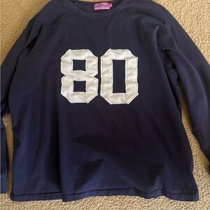 Navy Blue Shirt with Number Print